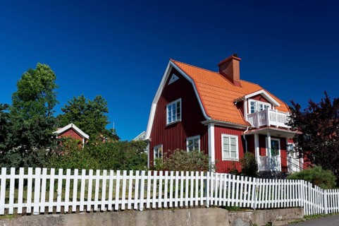 Typical Swedish family house