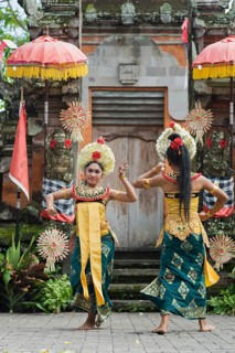 Dancers performing a Barong dance