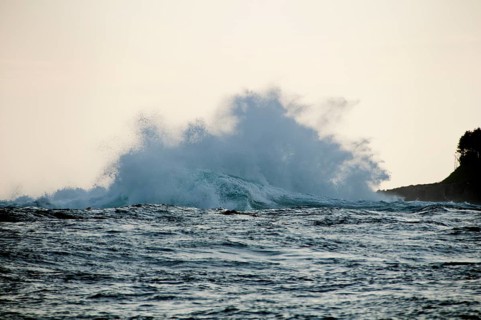 Storm waves in the Gulf of Alaska
