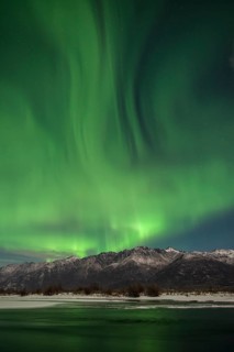 Aurora Borealis over the Knik River Valley