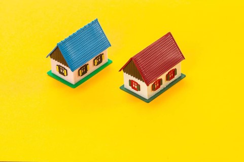 Two miniature houses
