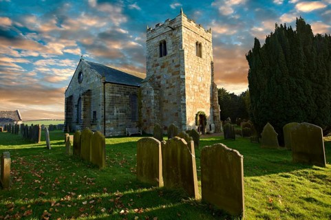 Norman tower of Danby church