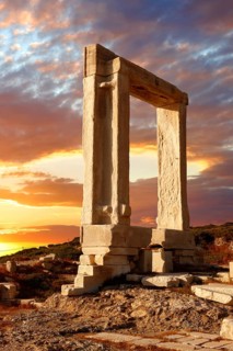 Doorway of the ruins of the Temple of Apollo