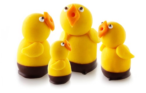 Marzipan chicks for Easter