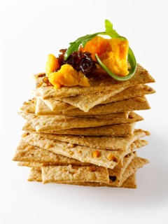 English Double Gloucester Blue cheese and biscuits