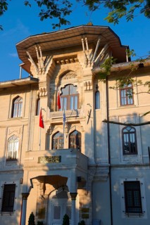 Ottoman architecture of the entrance of the Mamara University building