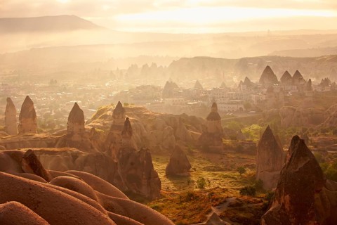 Fairy chimneys at sunrise