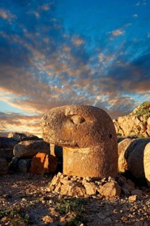Tomb of Commagene King Antiochus 1 on top of Mount Nemrut