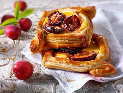 Plum Danish pastry