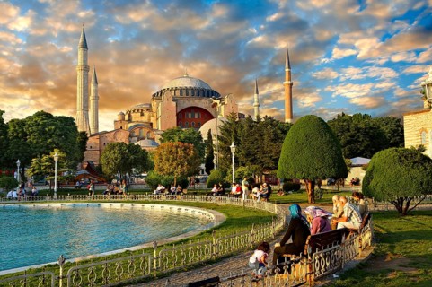 The exterior of the 6th century Byzantine