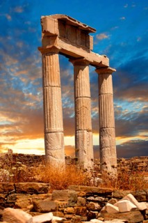 Doric columns of the Temple of Poseidon