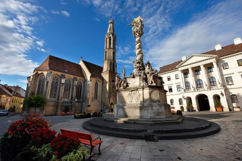 The Holy Trinity Statue and the Goat's Church