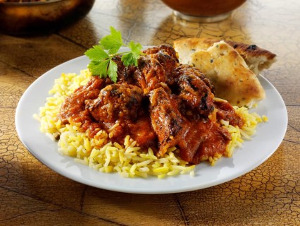 Chicken Tikka Masala curry and rice