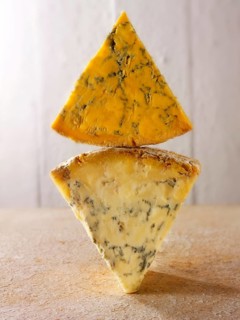 English blue cheese wedges