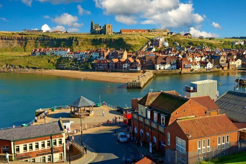 Whitby harbour looking towards Whitby Abbey