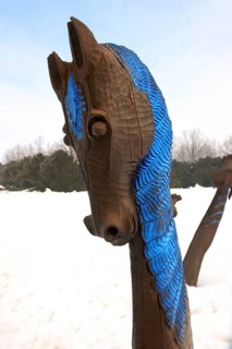 Horse sculpture