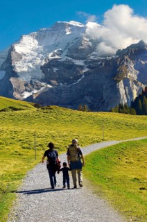 Family walking