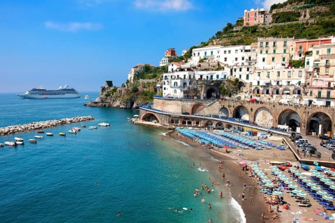 Resort town of Atrani