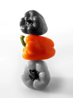 Mixed fresh bell peppers