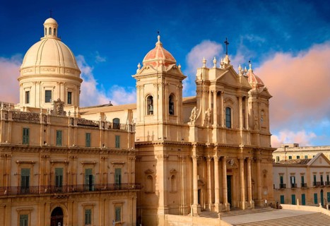 Restored Baroque cathedral of San Nicolo