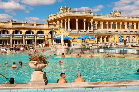 The Neo baroque Szechenyi baths