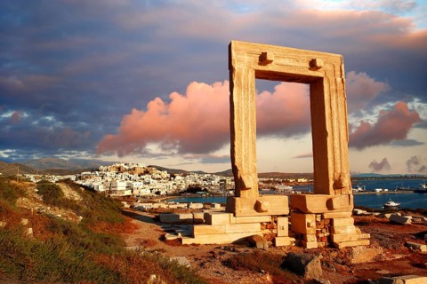 Doorway of the ruins of the Temple of Apollo