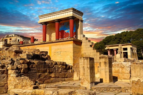 Arthur Evans reconstruction of the North Propylaeum Knossos