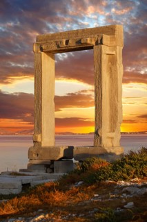 Doorway of the ruins of the Temple of Apollo