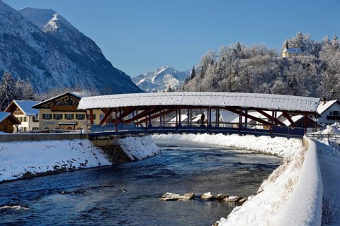 Loisachbruecke bridge in Eschenlohe