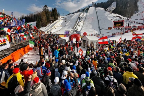 Slalom on Gudiberg Mountain
