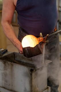 Glassblower at work
