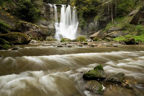 Hoechfall waterfall near Teufen