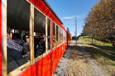 Cable car to Mount Rigi
