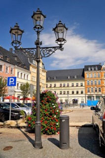Street lamp on the market square