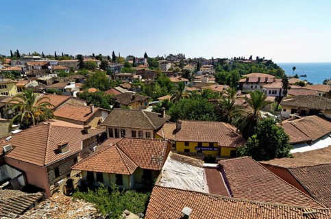 View of the old town of Antalya