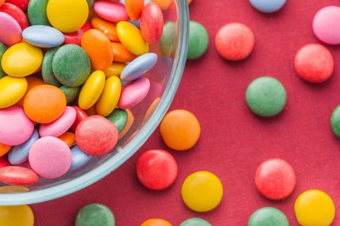 Multicolored candy