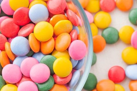 Multicolored candy