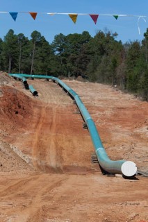 Construction of the southern portion of the Keystone XL pipeline