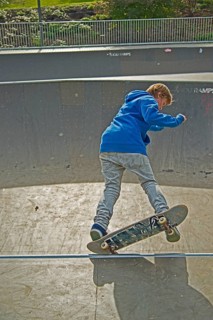 Twelve-year-old skater