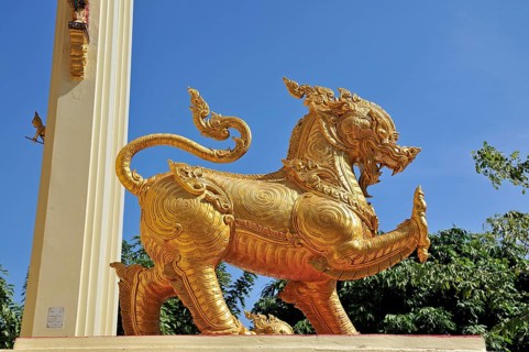 Gilded lion