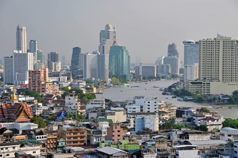 Panoramic view of Chinatown