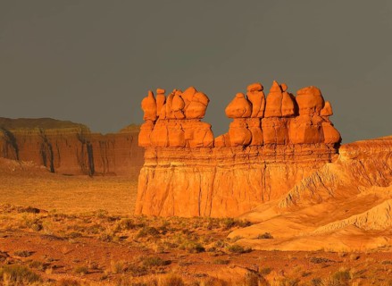 Gathering' rock formation