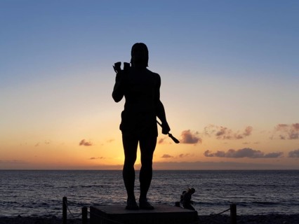Bronze statue