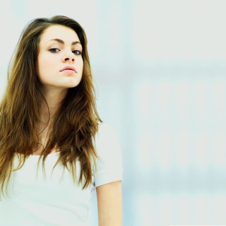 Young woman looking down