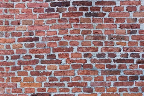 Wall made of red bricks