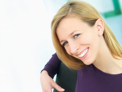 Young woman smiling