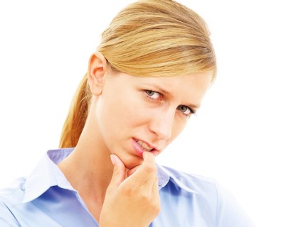 Young woman looking pensive