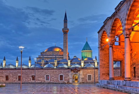 Mevlana monastery with Rumi's Mausoleum