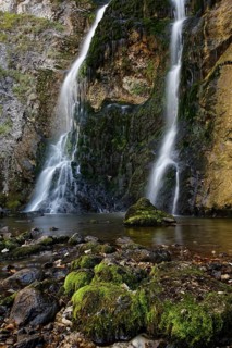 Waterfall in the Wasserlochklamm gorge near Palfau