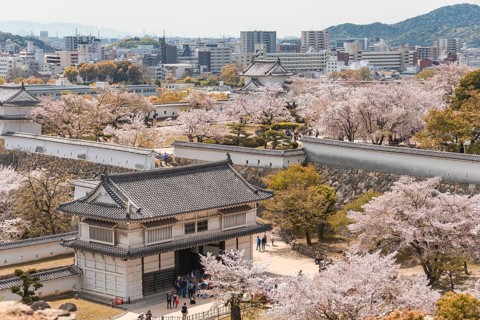 Outside Himeji Castle